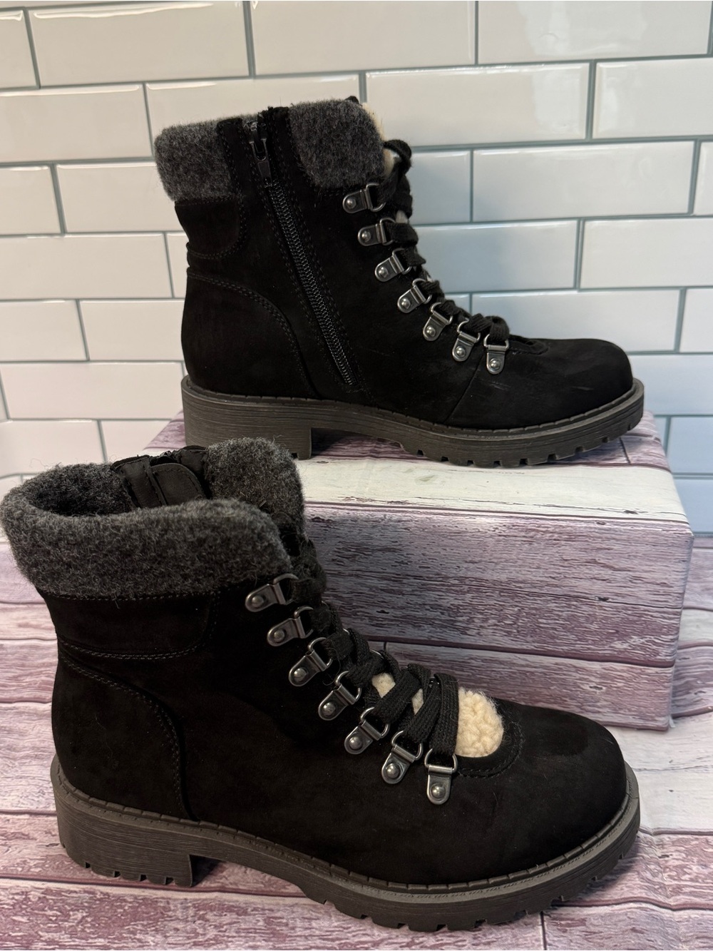 Crown Vintage Hopper Combat Boot Size 6.5 - Picture 2 of 8